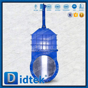 DN1200 เวเฟอร์ก้านเปลือย ISO 5210 Knife Gate Valve