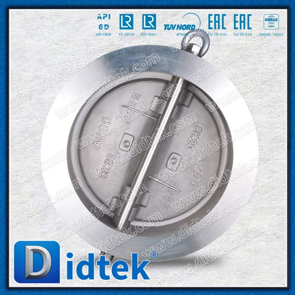 8 '' 150lb CK20 SS Dual Plate Wafer Check Valve