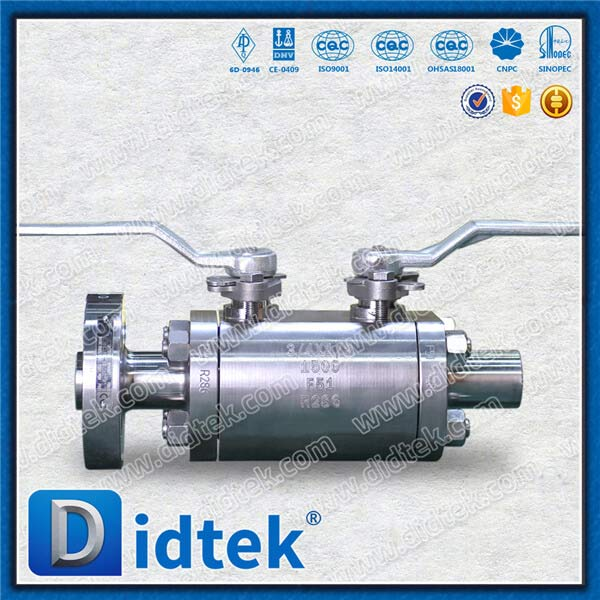 DBB Ball Valve สำหรับการลื่นไถลก๊าซน้ำมันเชื้อเพลิงของกังหันก๊าซ