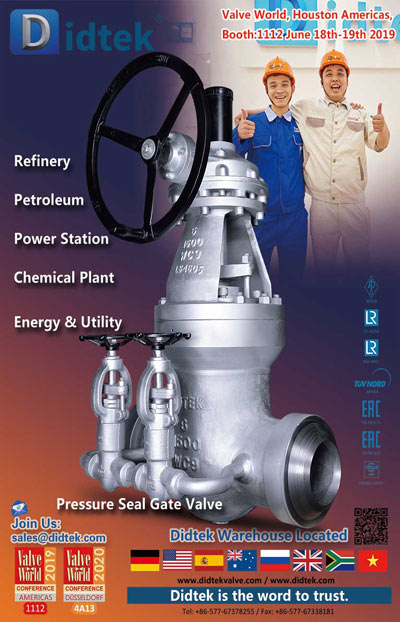 DITTEK VALVE WORLD Americas Journal May-Pressure Seal Gate Valve