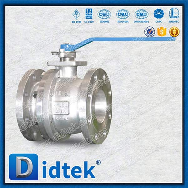 ที่นั่ง PTFE แบบเจาะเต็มรูปแบบและบอลวาล์วซีล
