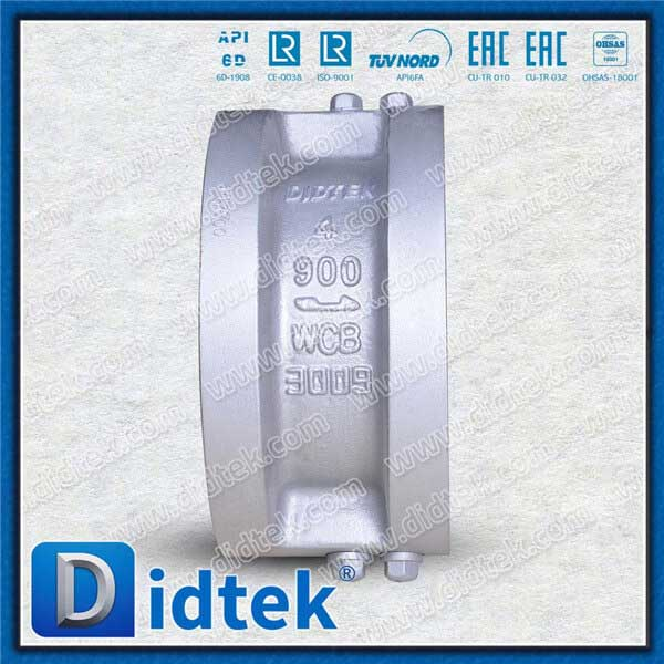 คาร์บอนเหล็ก RTJ CF8M DISC X750 Spring Wafer Check Valve วาล์ว