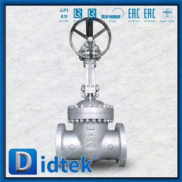 เหล็กหล่อ 14 '600lb wcb flange gear ทำงาน bb trim 8 gate valve