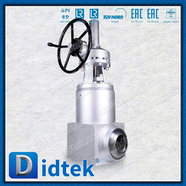 F91 BW Bevel Gear Operator ความดันซีล Bonnet Gate Valve