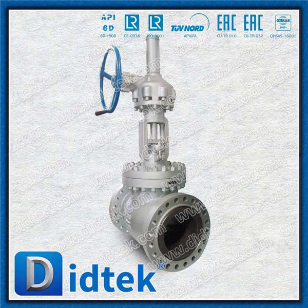 Cast Steel A216 WCB Gear Op Balanced Disc Globe Valve