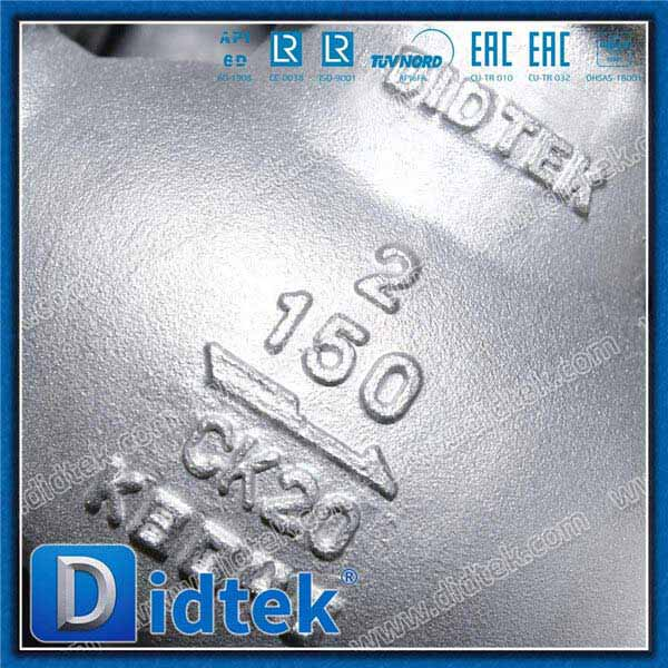 สารเคมี Caustic ASTM A351 Globe Valve
