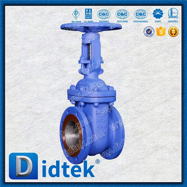 Din Gate Valve-DN125, GS-C25, ล้อมือ, หน้าแปลน