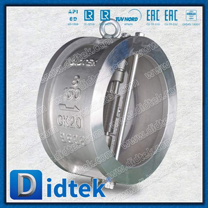 8 '' 150lb CK20 SS Dual Plate Wafer Check Valve