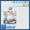 ที่นั่ง PTFE แบบเจาะเต็มรูปแบบและบอลวาล์วซีล