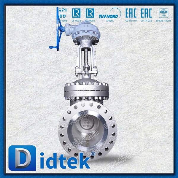 สแตนเลส CF8C 12 '600lb bevel gear rf gate valve