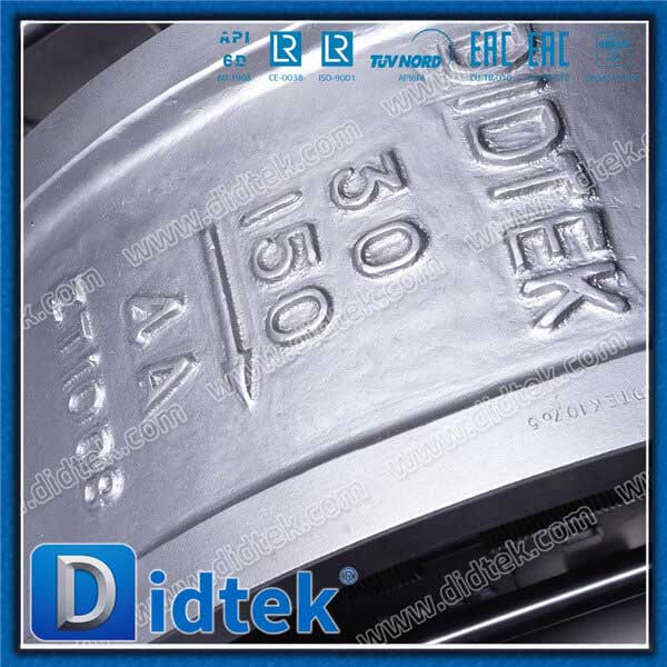 Duplex Steel 4A Series B หน้าแปลน Dual Plate Wafer Check Valve