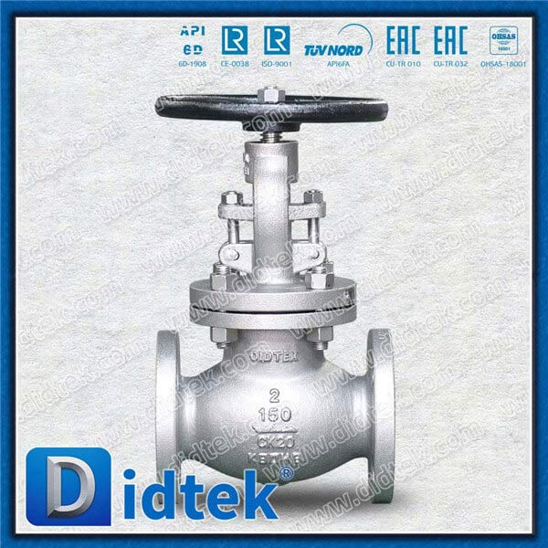 สารเคมี Caustic ASTM A351 Globe Valve