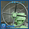 บอลวาล์วแยกส่วน Trunnion หน้าแปลน WCB พร้อมกระปุกเกียร์