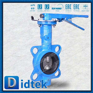 Pinless 2 ชิ้น Wafer Wafer Butterfly Valve