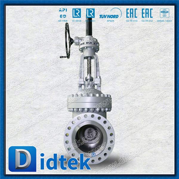 เหล็กหล่อ 14 '600lb wcb flange gear ทำงาน bb trim 8 gate valve