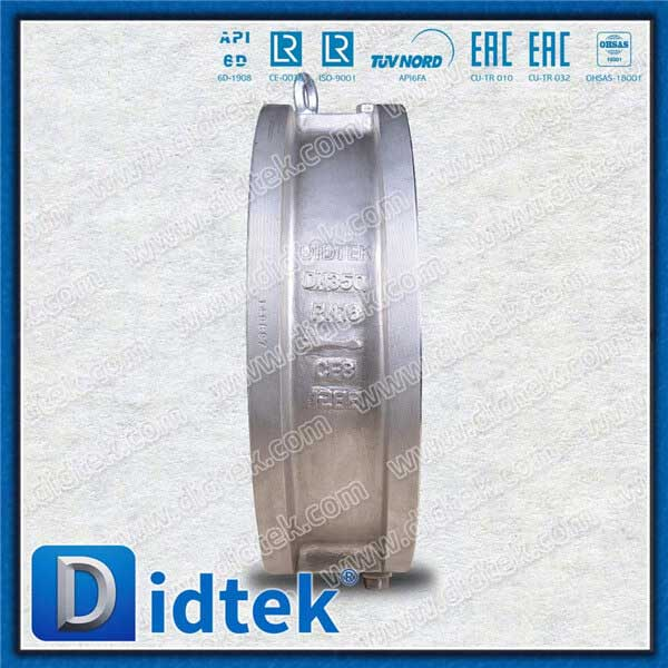 หน้าสั้น ๆ แบบตัวต่อตัว DIN CF8 DN350 PN16 WAFER CHECK VALVE