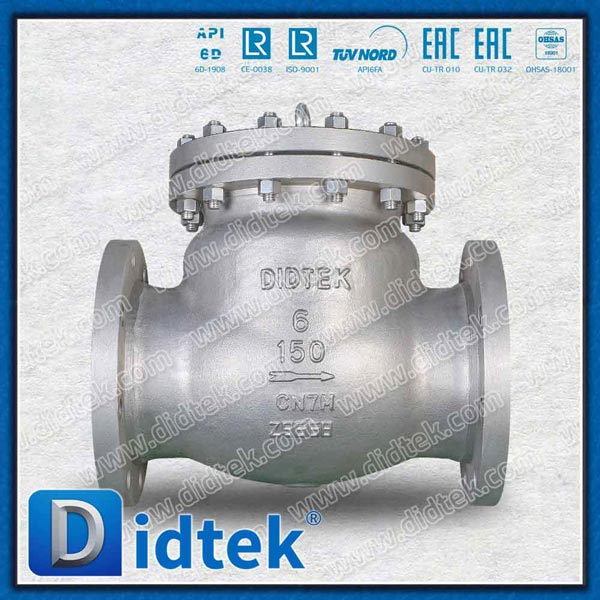 Industrial 6 '' SS Cast Steel Swing Check Valve วาล์ว