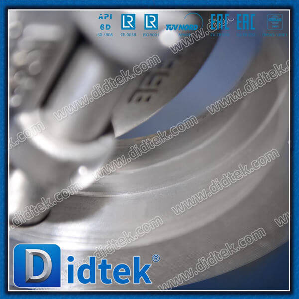 Triple Offset Wafer Butterfly Valve DN125 CF8M เกียร์