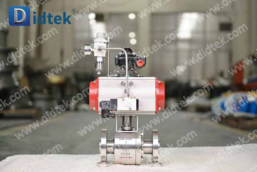 DIDTEK PNEUMATIC F51 MATYRIC F51 วาล์วลูกบอลโลหะเพล็กซ์เมทัลวาล์ว