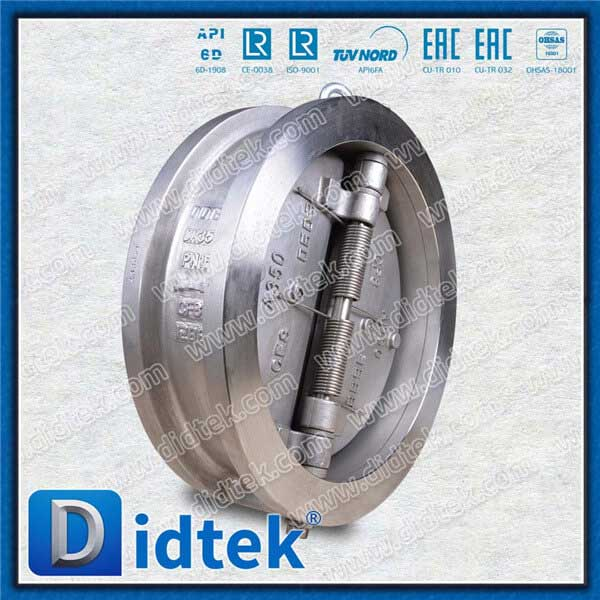 หน้าสั้น ๆ แบบตัวต่อตัว DIN CF8 DN350 PN16 WAFER CHECK VALVE