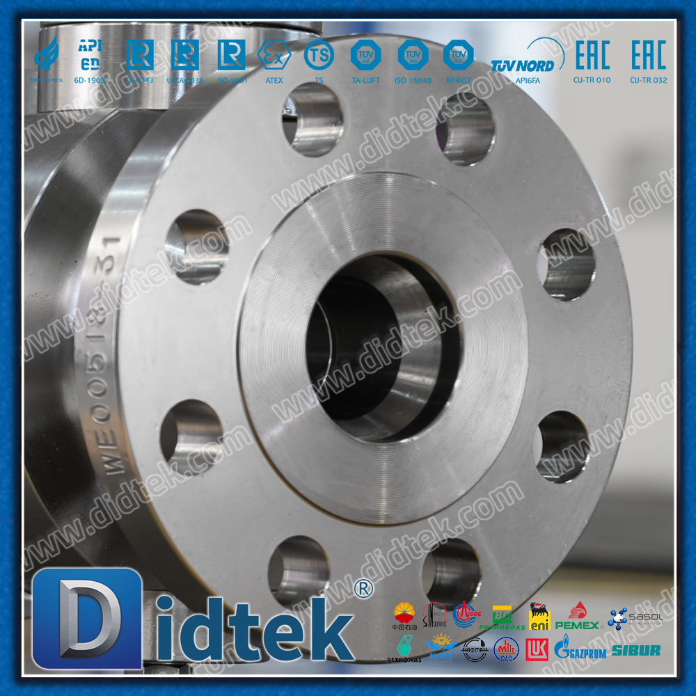 Didtek บอลวาล์ว Trunnion โลหะผสมพิเศษแบบปากสองทิศทาง Necking Necking 825