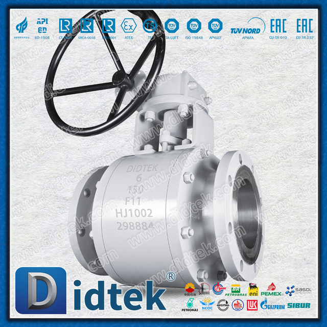Didtek Full Bore Bolt-Sealed Flange Forged F11 บอลวาล์วลอยน้ำ