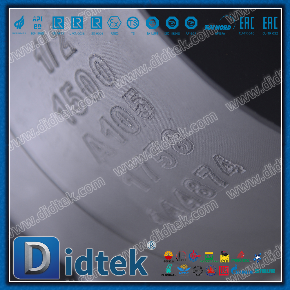A105 1500LB บอลวาล์วลอยน้ำแบบลอยตัวแบบโลหะป้องกันการกัดกร่อนฟอสเฟตแรงดันสูง 