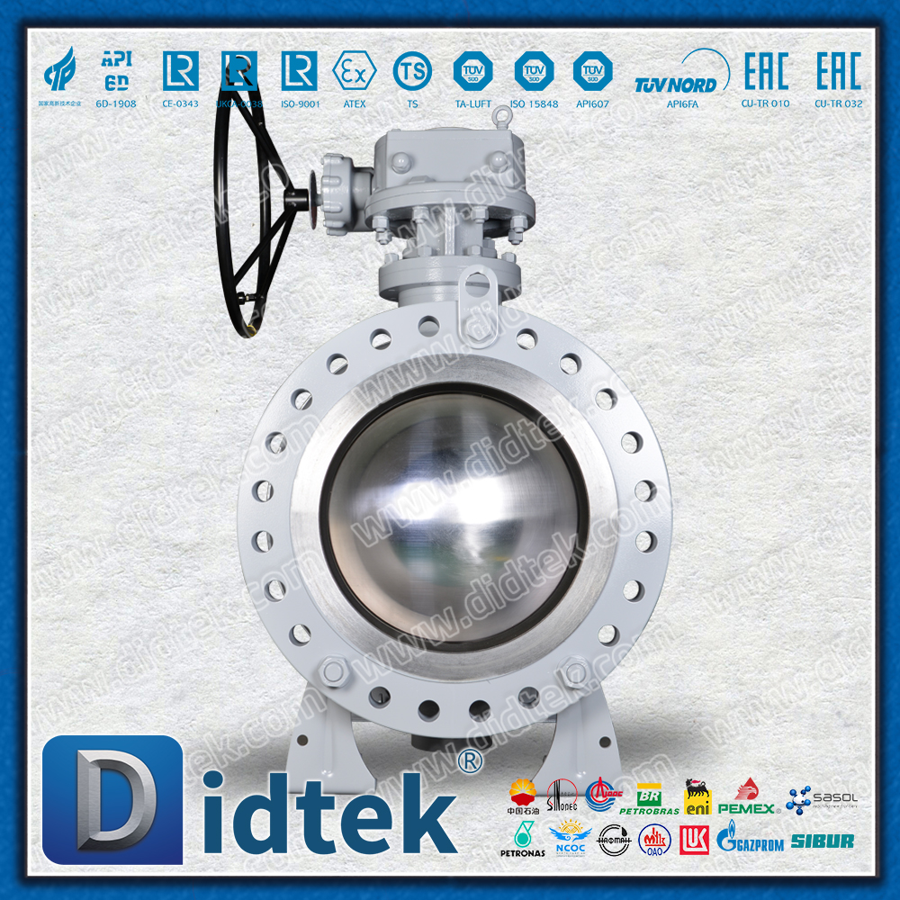 บอลวาล์ว Trunnion เหล็กหล่อสองชิ้นขนาด 18 นิ้ว