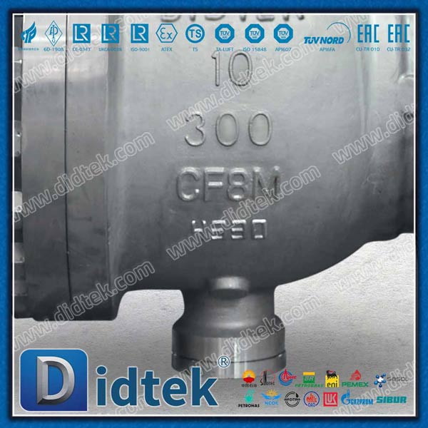 10 '' SS Manual Extension Stem Trunnion Ball Valve