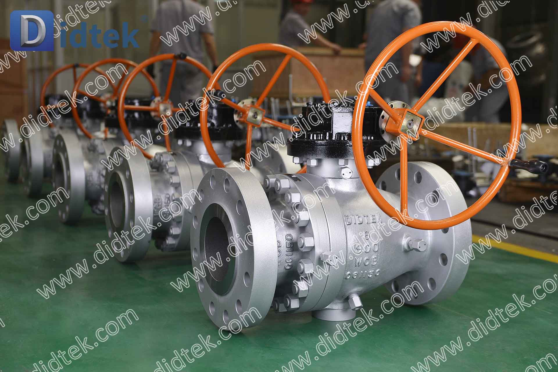 A-9 DIDTECTBV- อุณหภูมิสูง 6 นิ้ว DBB 600LB + K11 โลหะนั่ง Ni60 นิกเกิล Trunnion บอลวาล์ว