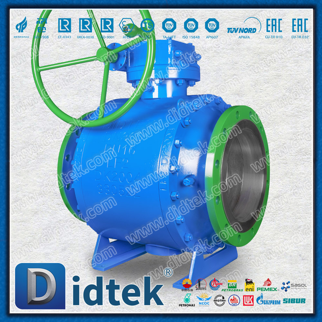 บอลวาล์ว Trunnion แบบเต็ม LF2 LF2 สำหรับอุตสาหกรรมแรงดันสูง 