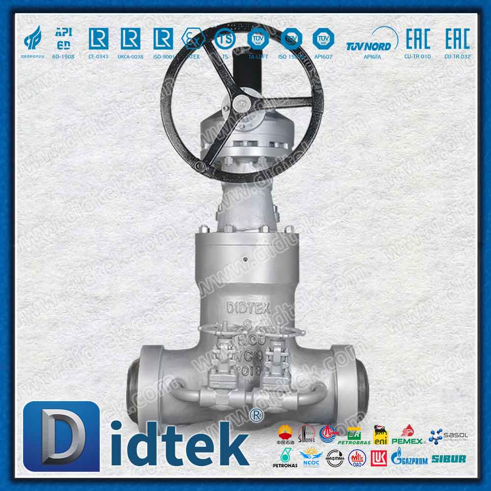 WC9 PSB 1500LB By Pass Gate Valve สำหรับไอน้ำ 