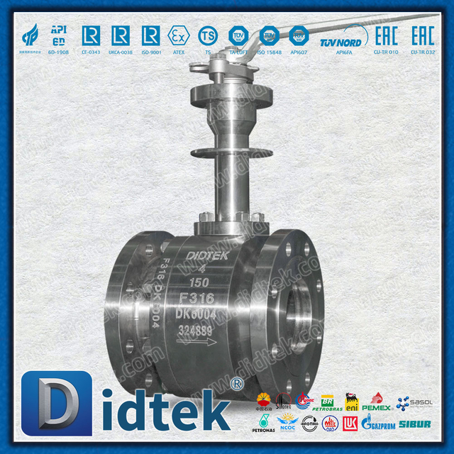 Didtek F316 บอลวาล์วไครโอเจนิกแบบก้านโยกแบบแมนนวลทำจากสแตนเลส