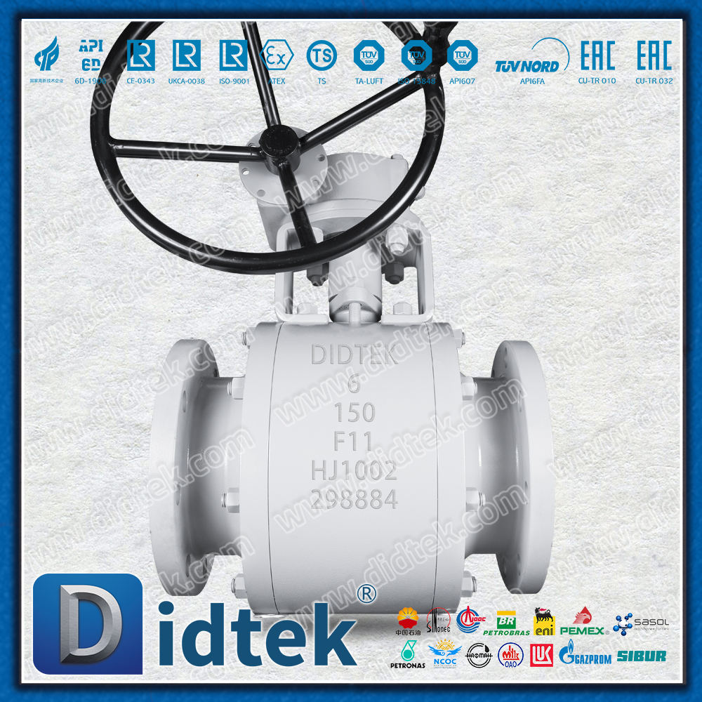 Didtek Full Bore Bolt-Sealed Flange Forged F11 บอลวาล์วลอยน้ำ