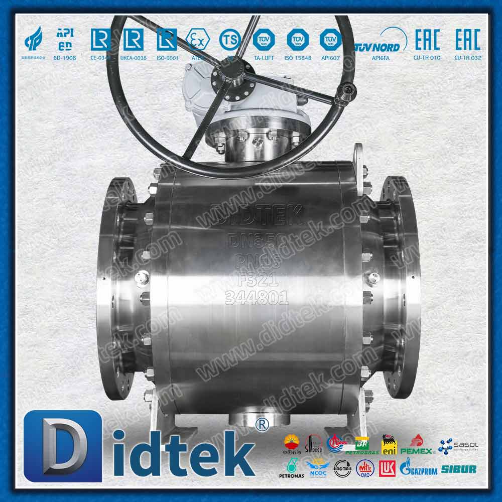 SS321 Trunnion Ball Valve พร้อมการทดสอบสุญญากาศ