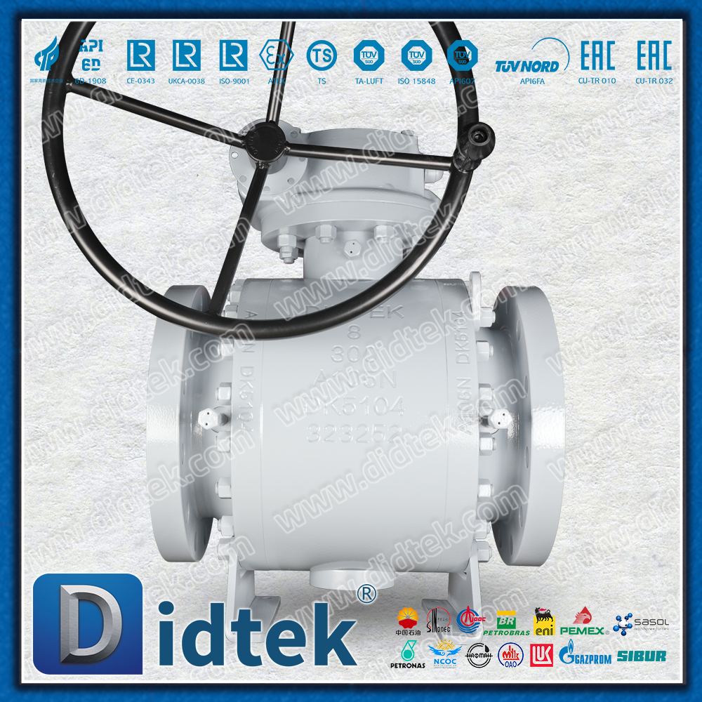 ASTM A105N โอเวอร์เลย์เชื่อม UNS N06625+TCC Trunnion Ball Valve 