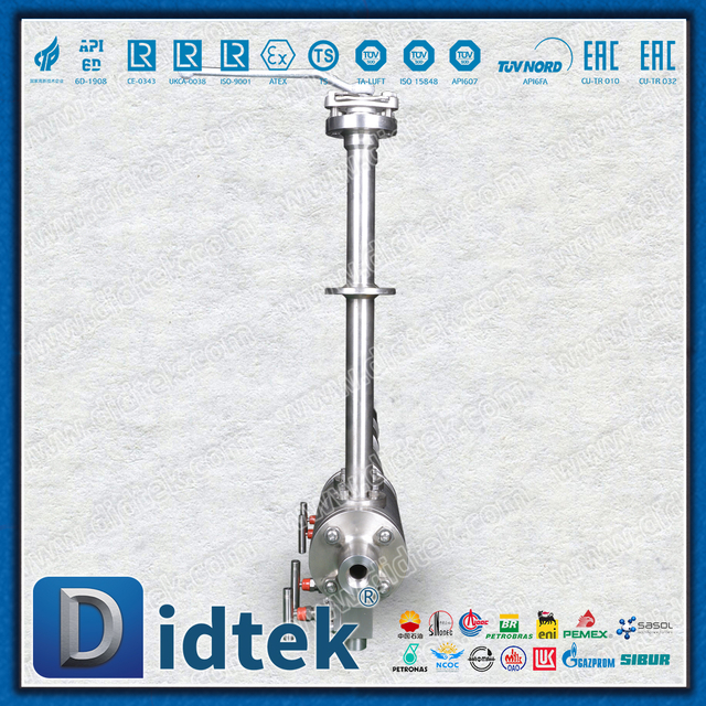 LNG Cryogenic Liquid Nitrogen Extended Stem บอลวาล์วคู่