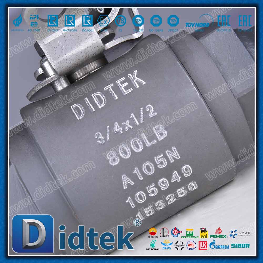 S-37 DISTEKFFBV-A105N 800LB ส่วนต่อขยายบอลวาล์วลอยปลอมแปลง