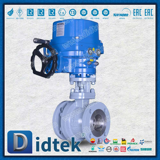 มอเตอร์ไฟฟ้าป้องกันการระเบิด ATEX 200 ℃ PEEK บอลวาล์วไฟฟ้าที่นั่ง PEEK