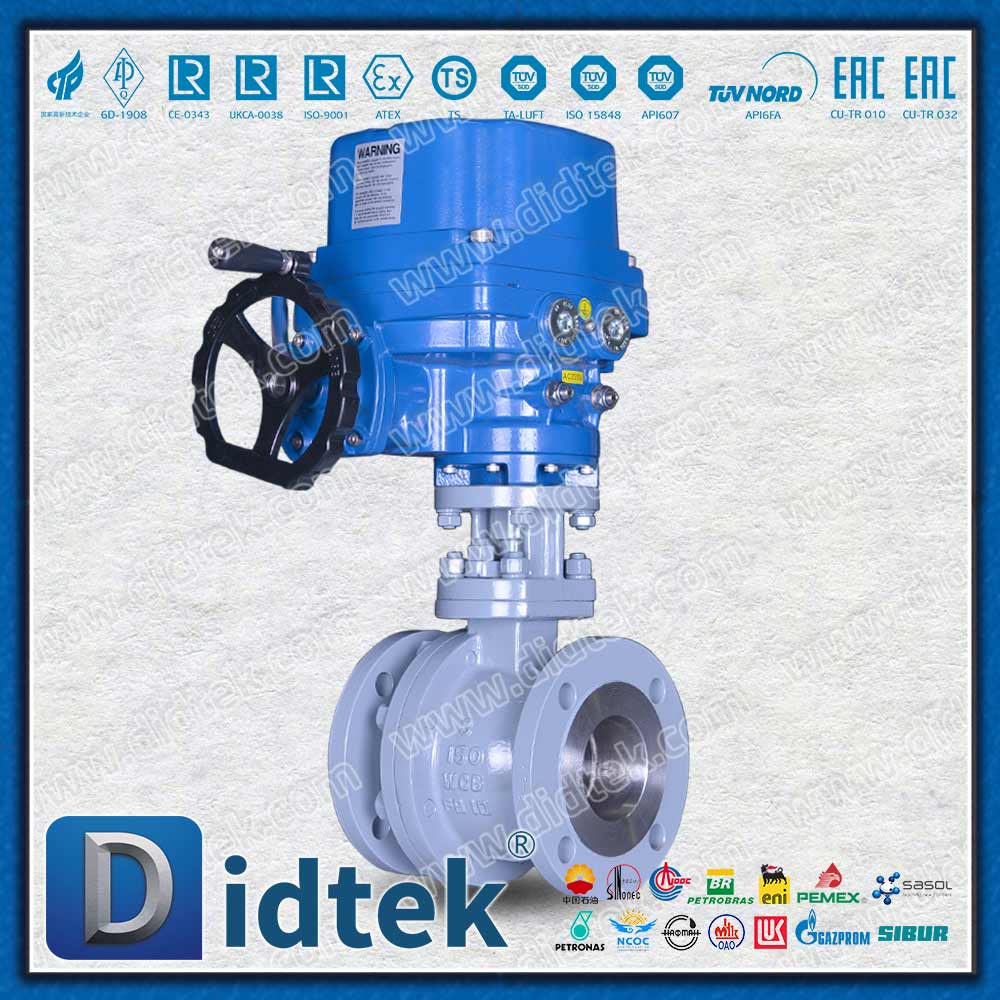 มอเตอร์ไฟฟ้าป้องกันการระเบิด ATEX 200 ℃ PEEK บอลวาล์วไฟฟ้าที่นั่ง PEEK