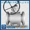 Elgiloy บอลวาล์ว Trunnion ซีลปาก PTFE ที่เติมพลังด้วยสปริง 