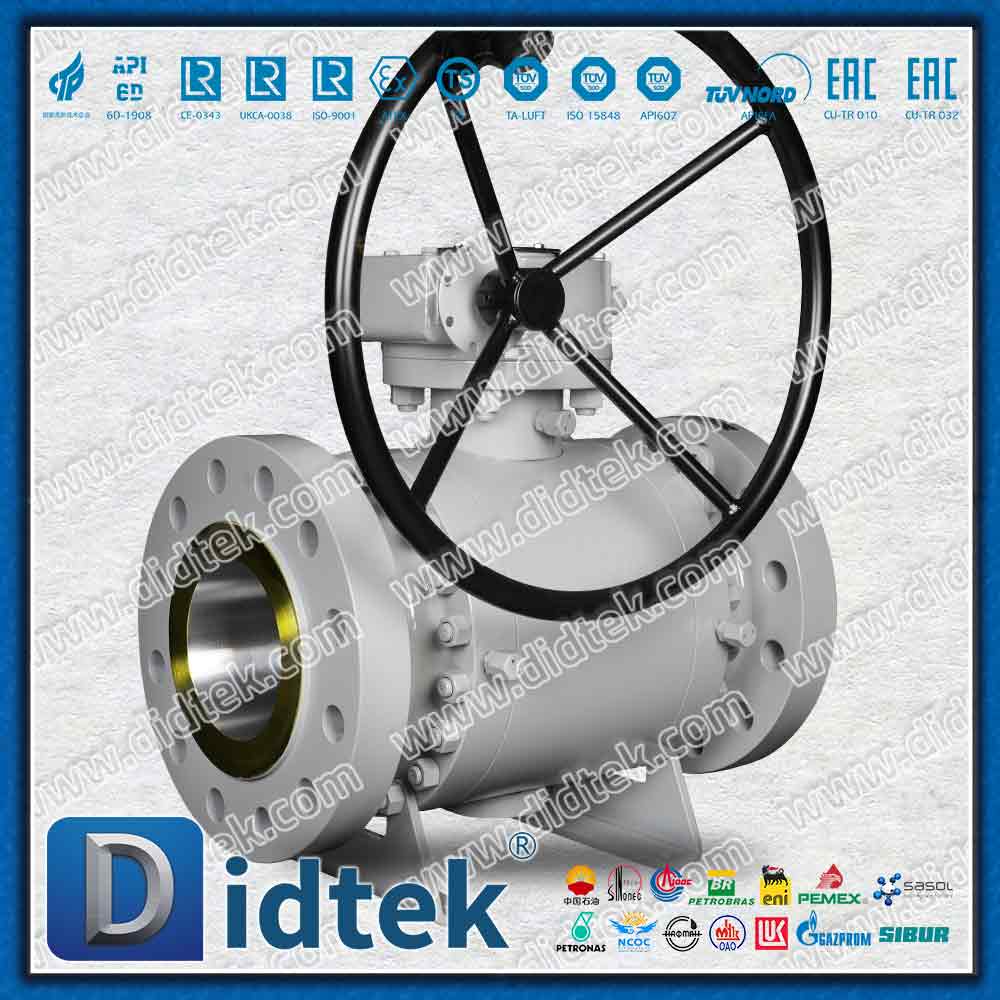 Worm Gear 600LB บอลวาล์วเหล็กหลอม
