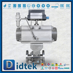 Didtek F316L บอลวาล์วนิวแมติก