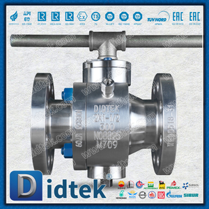 Didtek บอลวาล์ว Trunnion โลหะผสมพิเศษแบบปากสองทิศทาง Necking Necking 825