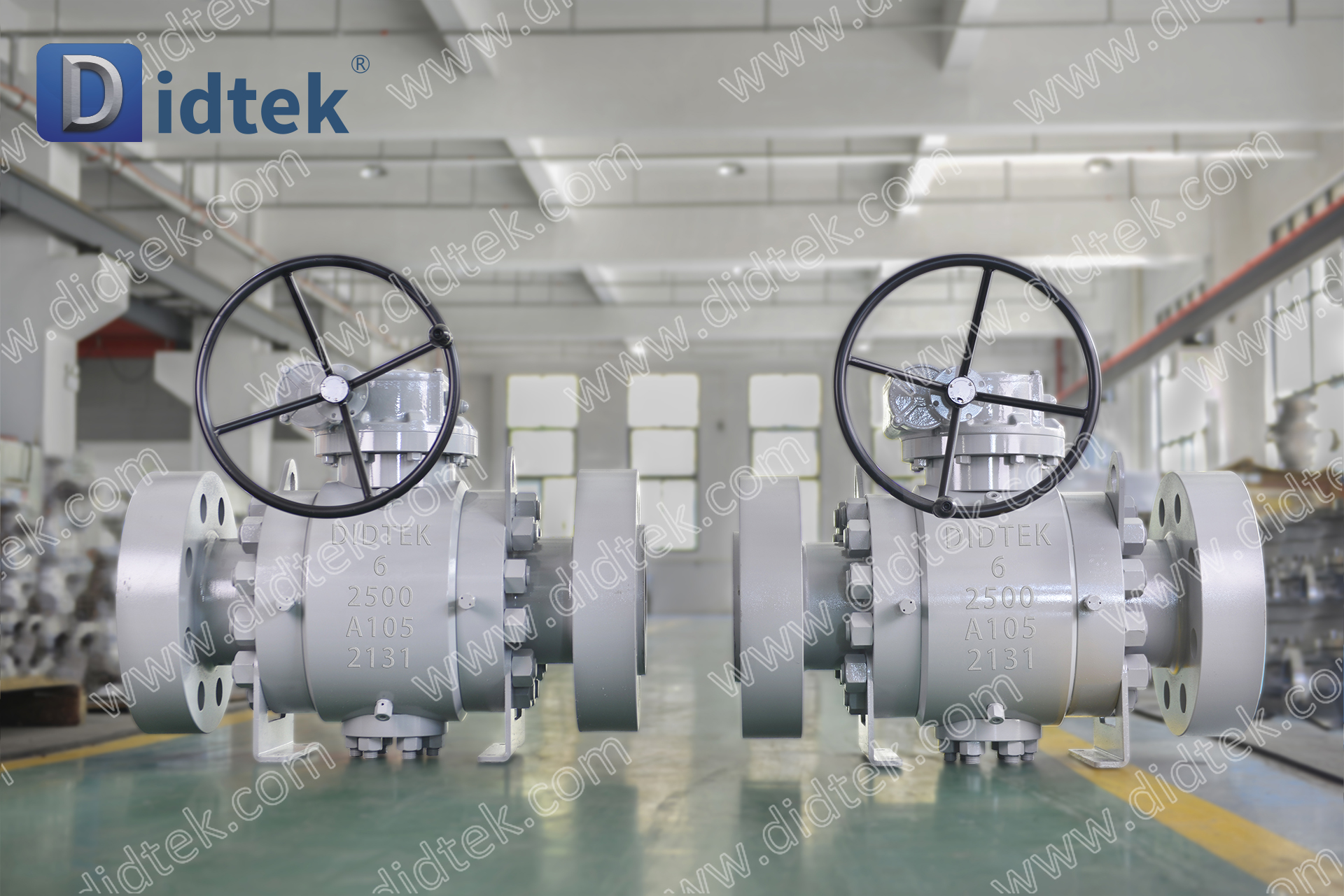 Didtek Flange 6 นิ้ว 2500LB บอลวาล์ว Trunnion DBB ปลอมแปลง