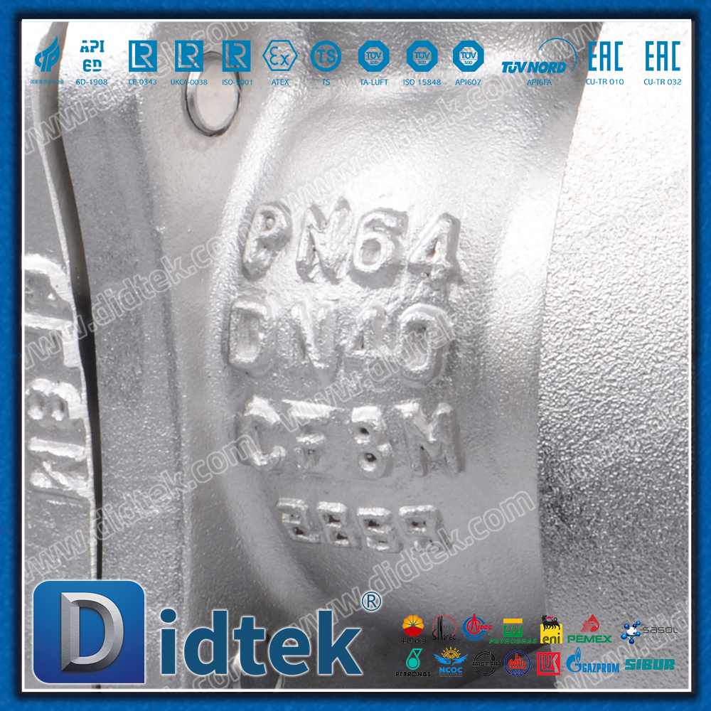 DIN/EN สแตนเลสสตีลโลหะนั่งบอลวาล์วลอย Anti Blow Out Stem