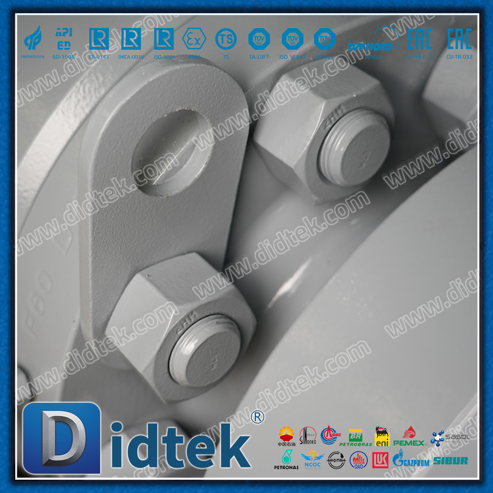 F51 ตัดโลหะเป็นโลหะ F60 Trunnion บอลวาล์วซีลแข็ง