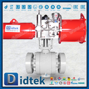 Didtek 4130 Flange FC แอคชูเอเตอร์แบบนิวแมติกเดี่ยว API6A บอลวาล์วเหล็กหลอม