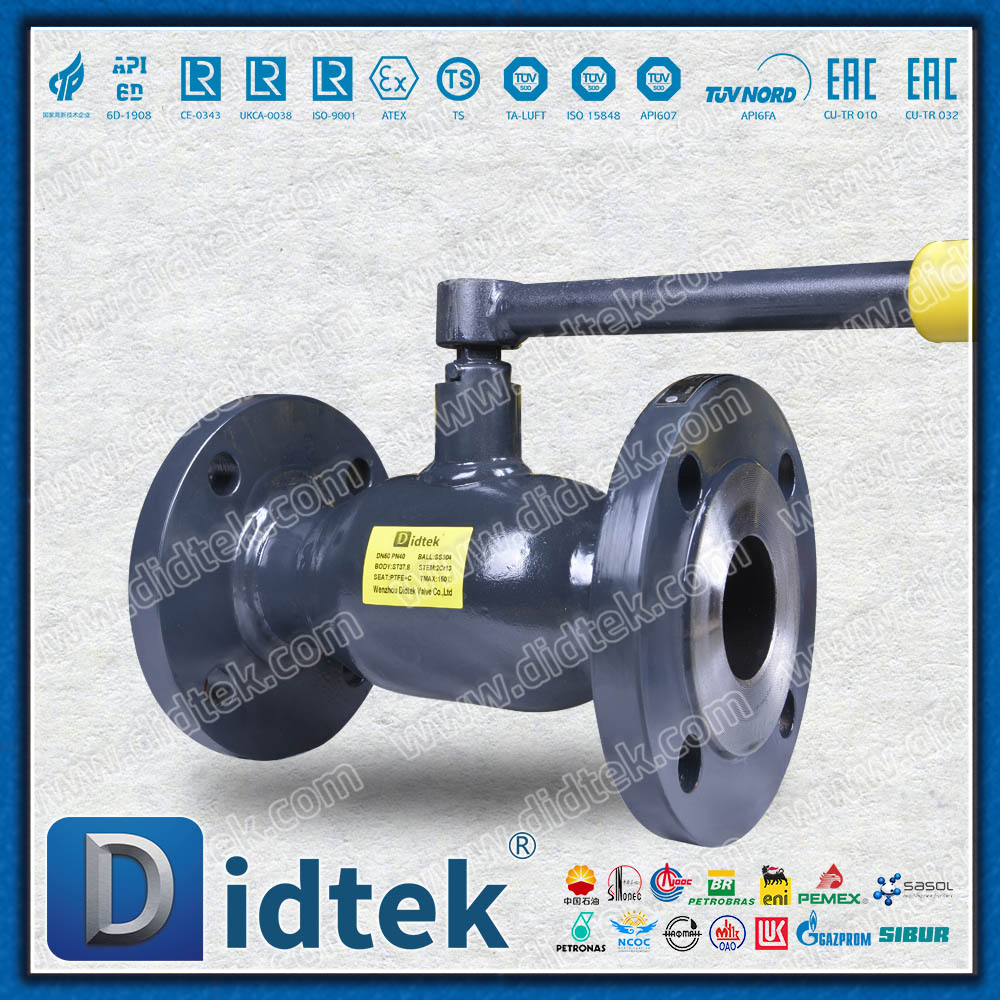SS304 สแตนเลส PTFE ซีลอ่อน ST37.8 บอลวาล์วเชื่อมเต็ม