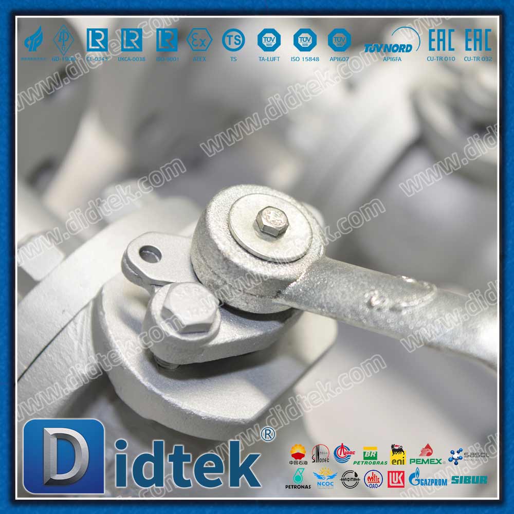 PCTFE Seat Epoxy บอลวาล์วเคมีเคลือบสี